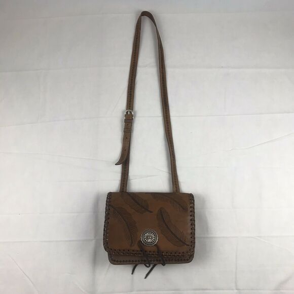 vintage‎ american west feather crossbody with matching wallet preowned - Picture 2 of 12